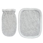 Set Toalla - Osito - Gris Blanco