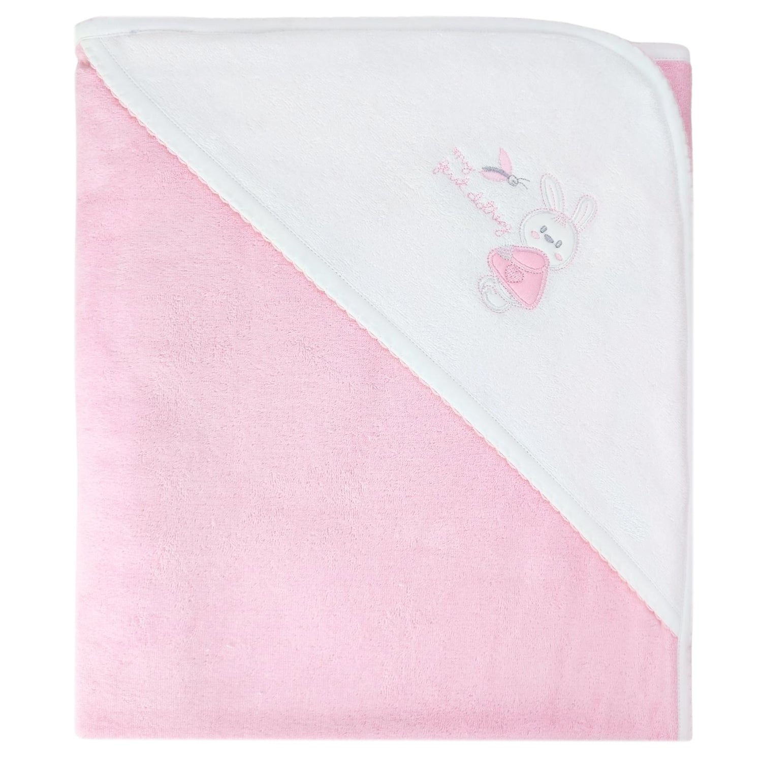 Set Toalla - Coneja - Rosado Blanco