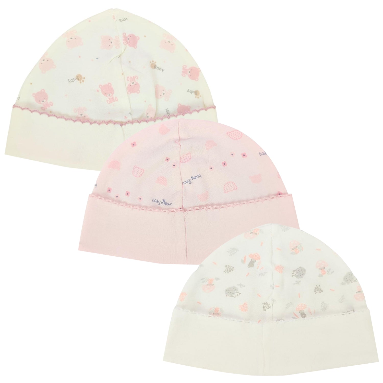 Pack 3 Gorros Bebé Niña B01