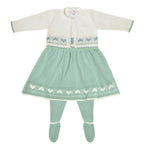 Conjunto Vestido Hilo - 3 piezas - Verde