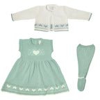 Conjunto Vestido Hilo - 3 piezas - Verde