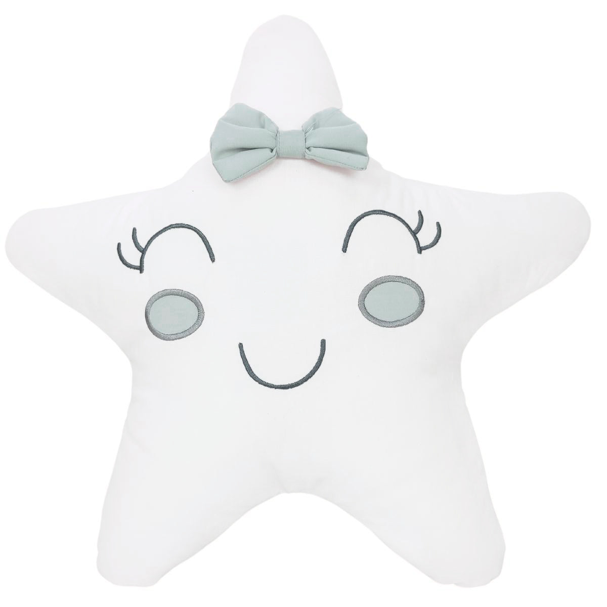 Cojin - Estrella Elegante V2 - Blanco - Verde