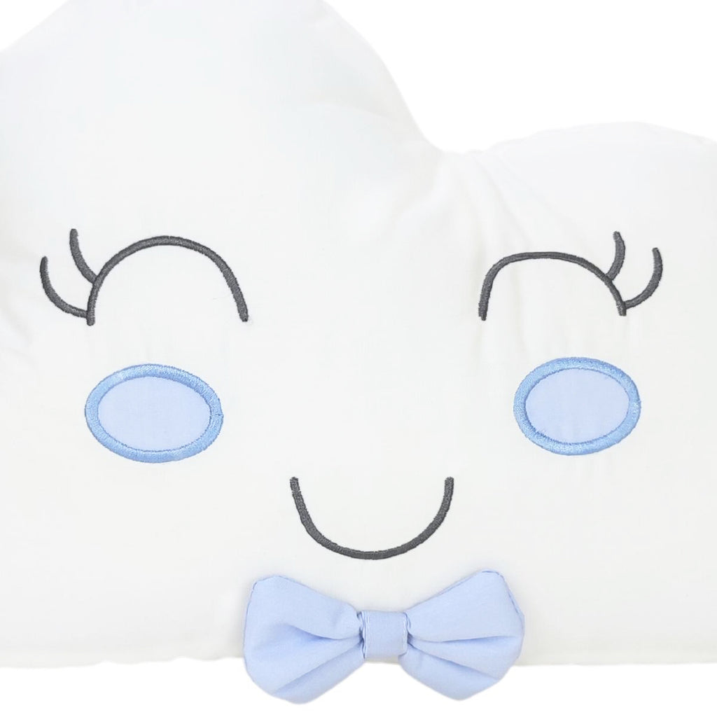 Cojin - Nube Elegante V3 - Blanco - Celeste