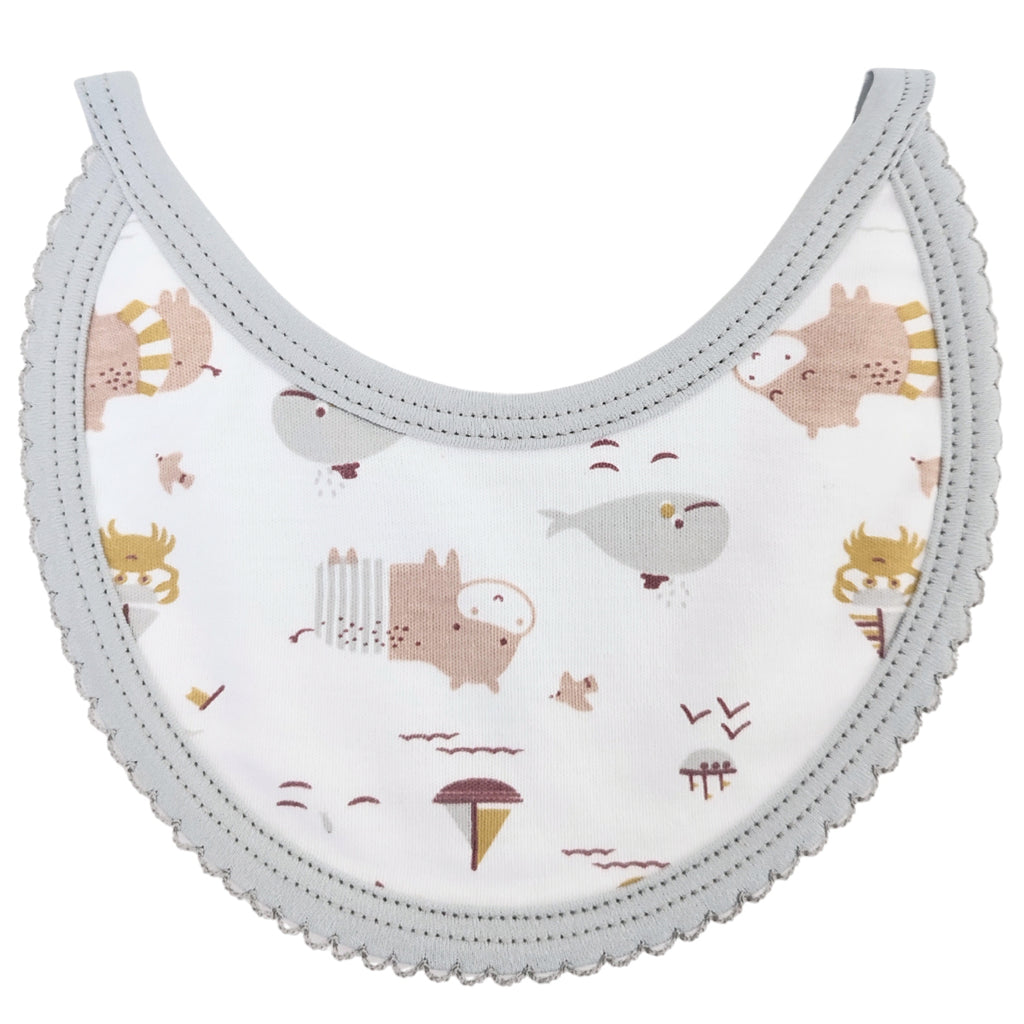 Pack de 3 Baberos en algodón y felpa - Niño
