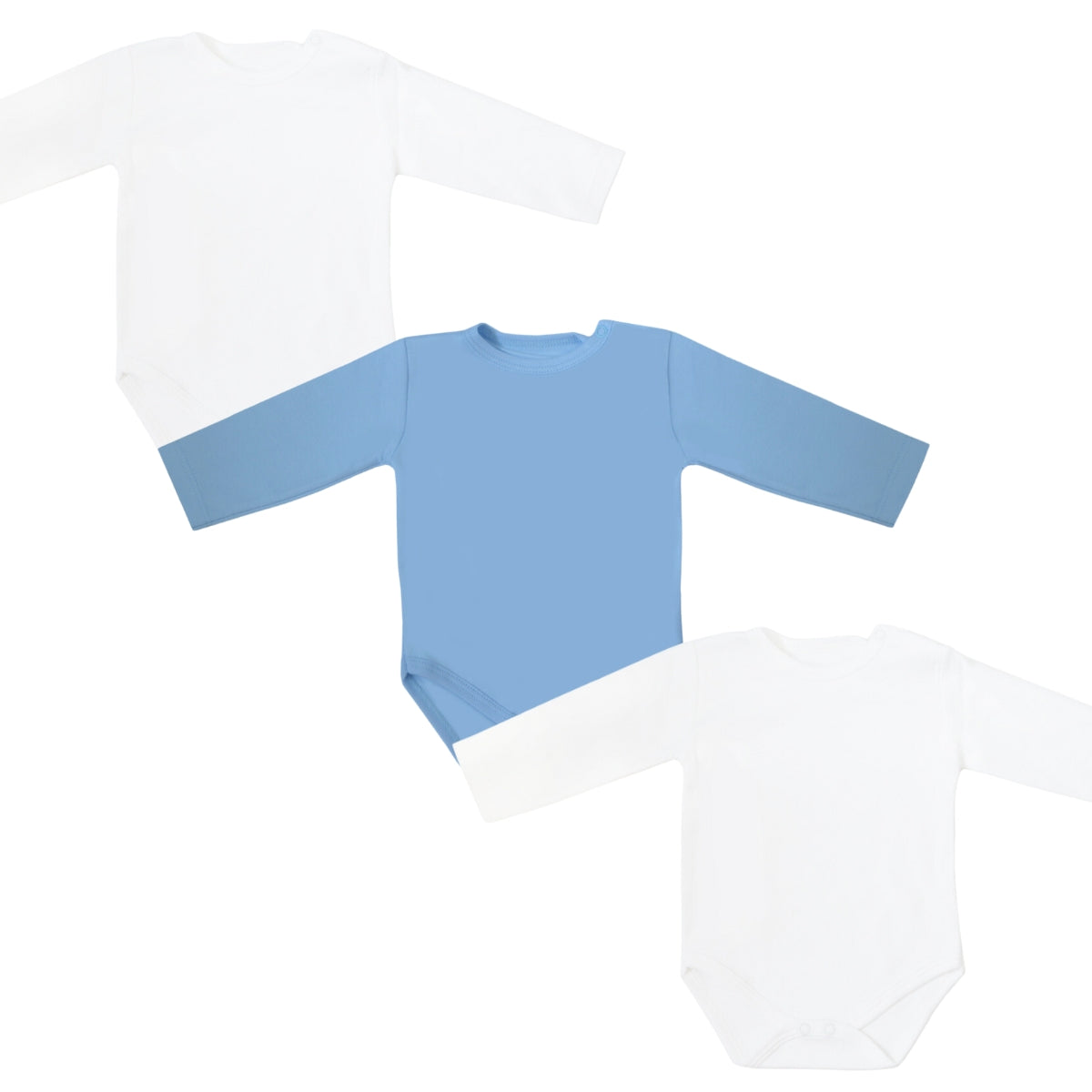 Set 3 Bodys bebé 100% algodón Niño