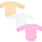 Set 3 Bodys bebé 100% algodón Niña - MBR