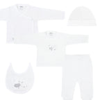 Conjunto Bebe - punto ingles - Amigos V2 - Blanco