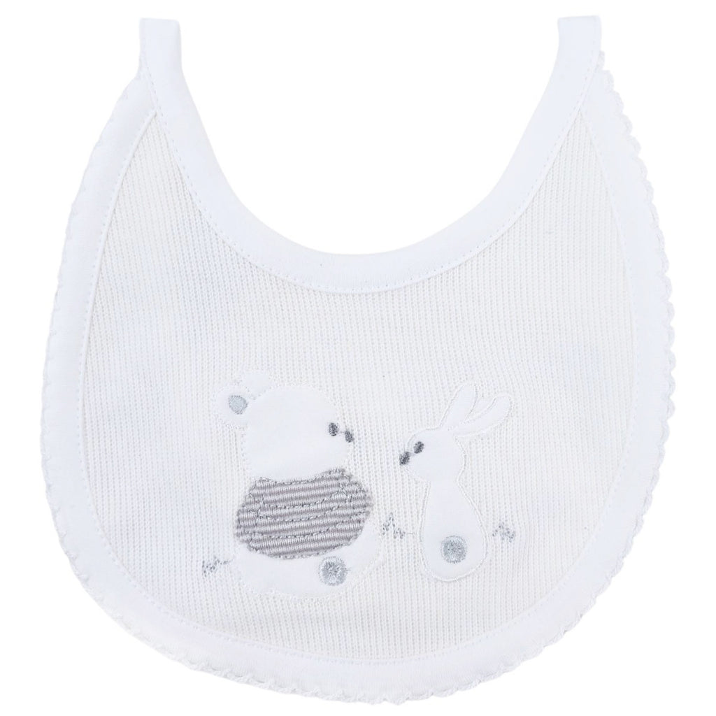 Conjunto Bebe - punto ingles - Amigos V2 - Blanco