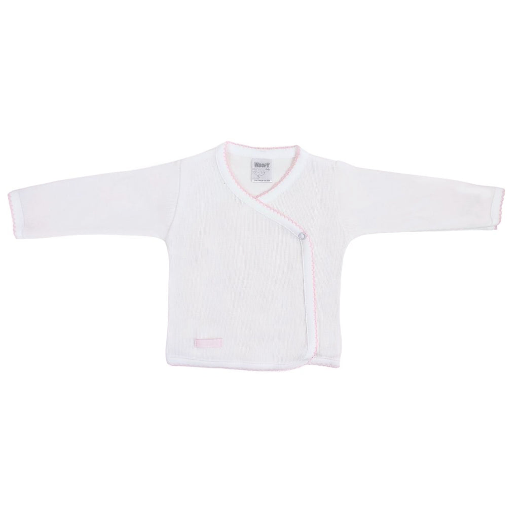 Conjunto Bebe - punto ingles - Amigos V2 - Blanco-Rosado