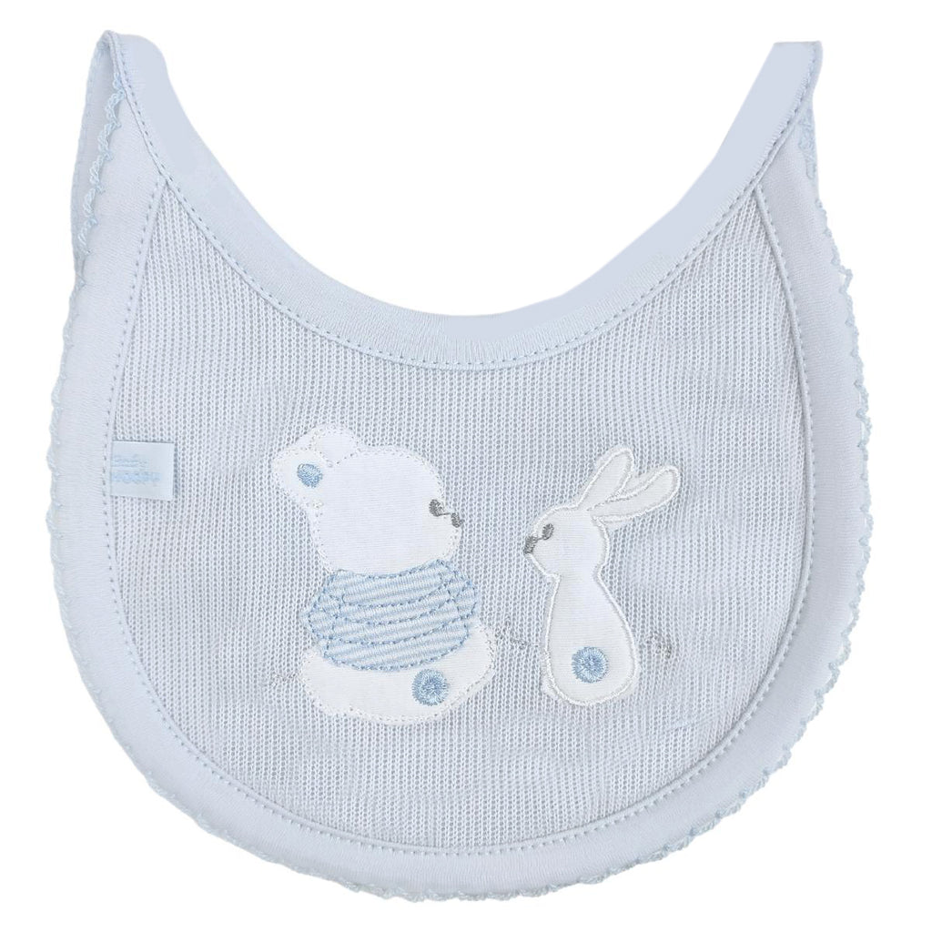 Conjunto Bebe - punto ingles - Amigos V2 - Celeste