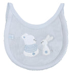 Conjunto Bebe - punto ingles - Amigos V2 - Celeste