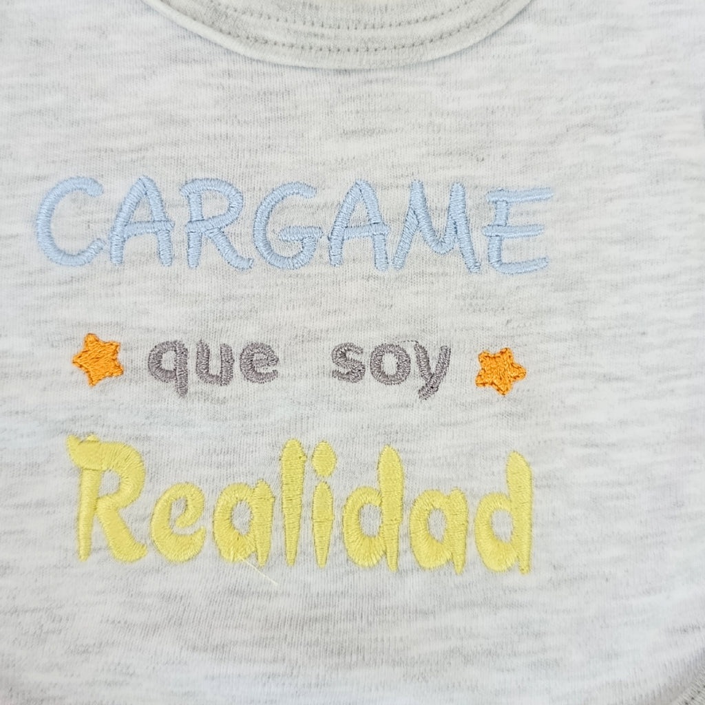 Babero en algodón Con Broche - N32