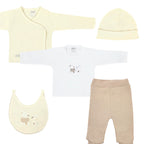 Conjunto Bebe - punto ingles - Amigos V2 - Crema-Beige