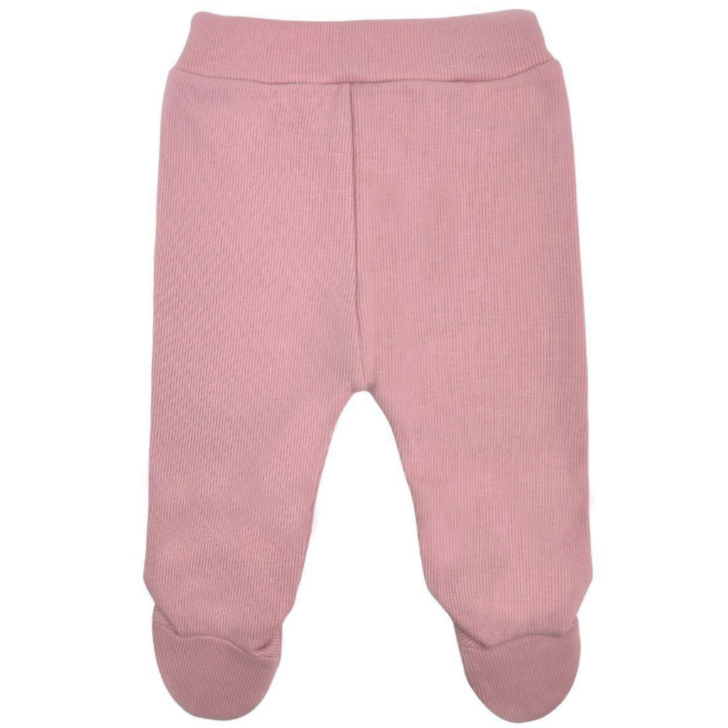 Conjunto Bebe - punto ingles - Amigos V2 - Crema-Palo rosa