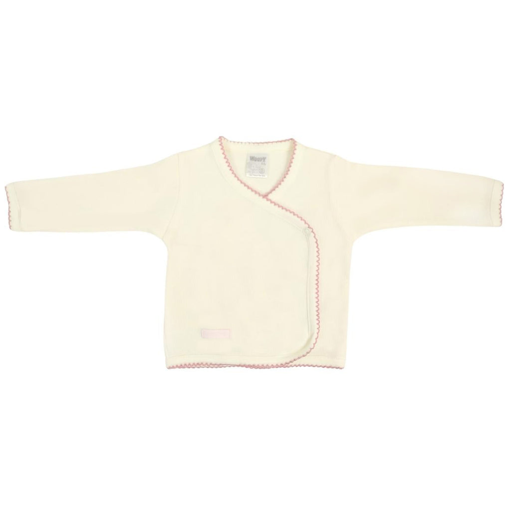 Conjunto Bebe - punto ingles - Amigos V2 - Crema-Palo rosa