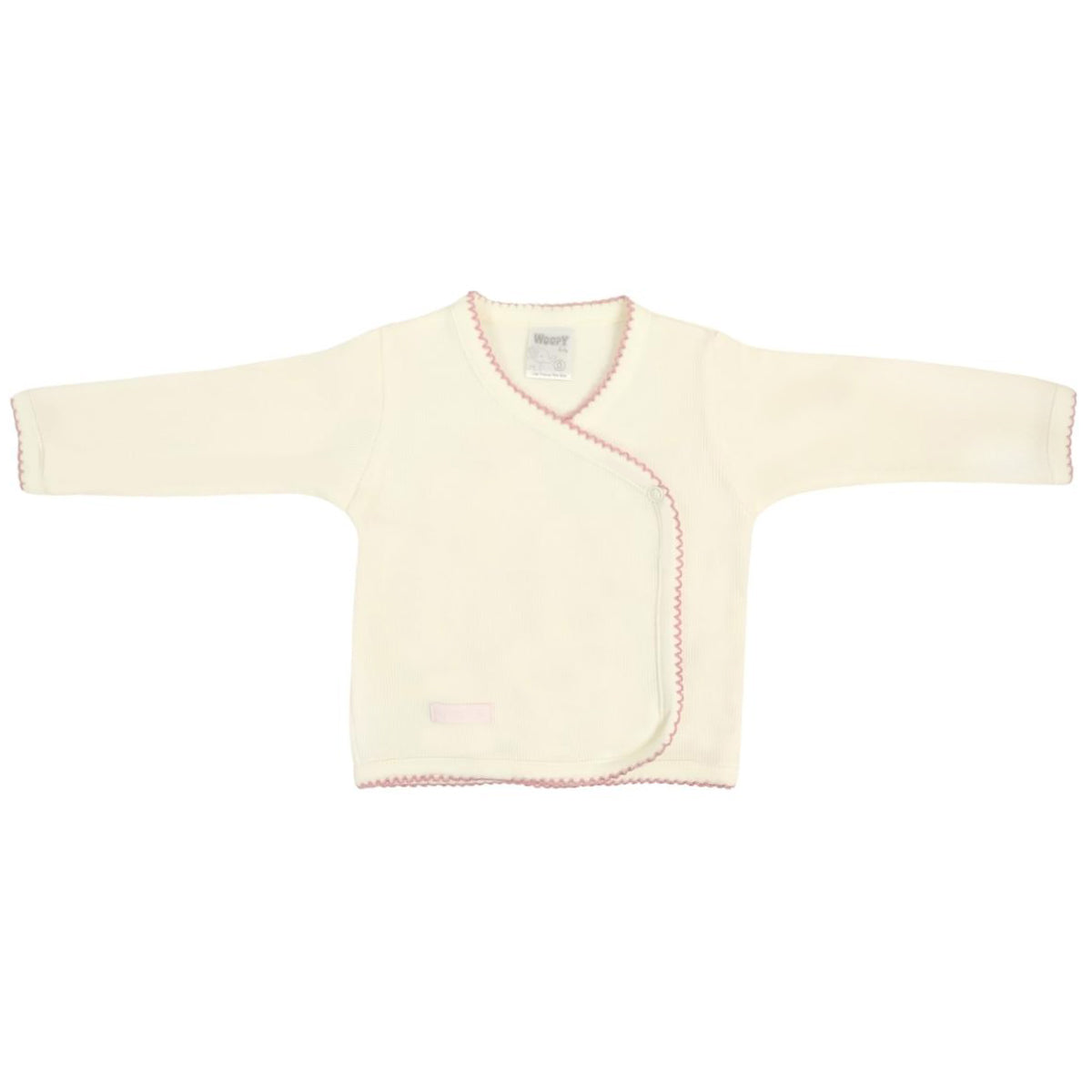 Conjunto Bebe - punto ingles - Amigos V2 - Crema-Palo rosa