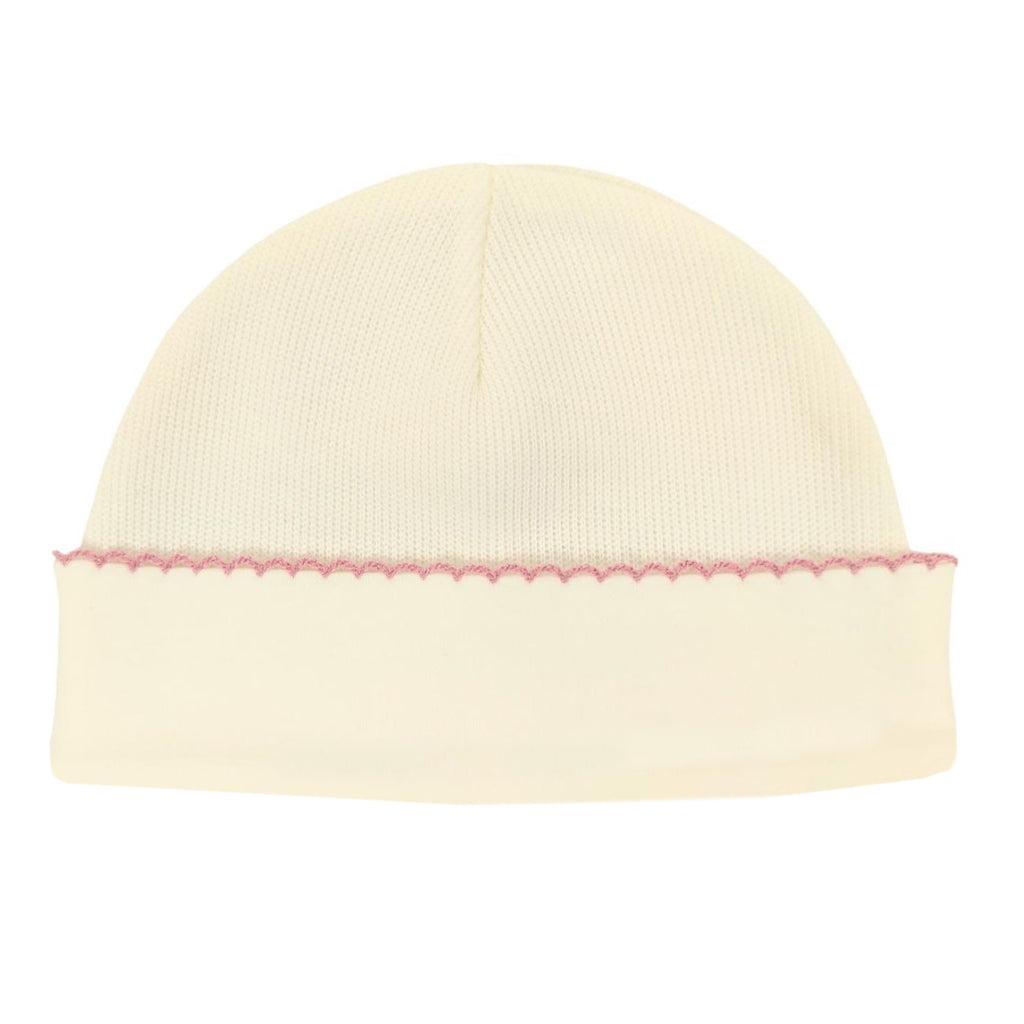 Conjunto Bebe - punto ingles - Amigos V2 - Crema-Palo rosa