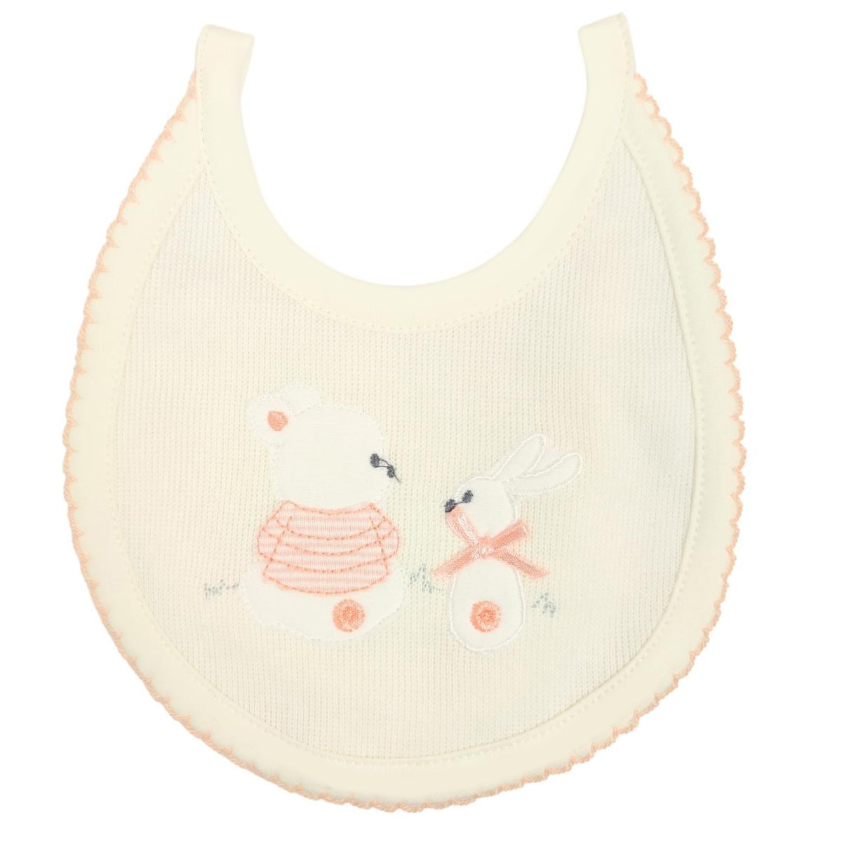 Conjunto Bebe - punto ingles - Amigos V2 - Crema-Melon