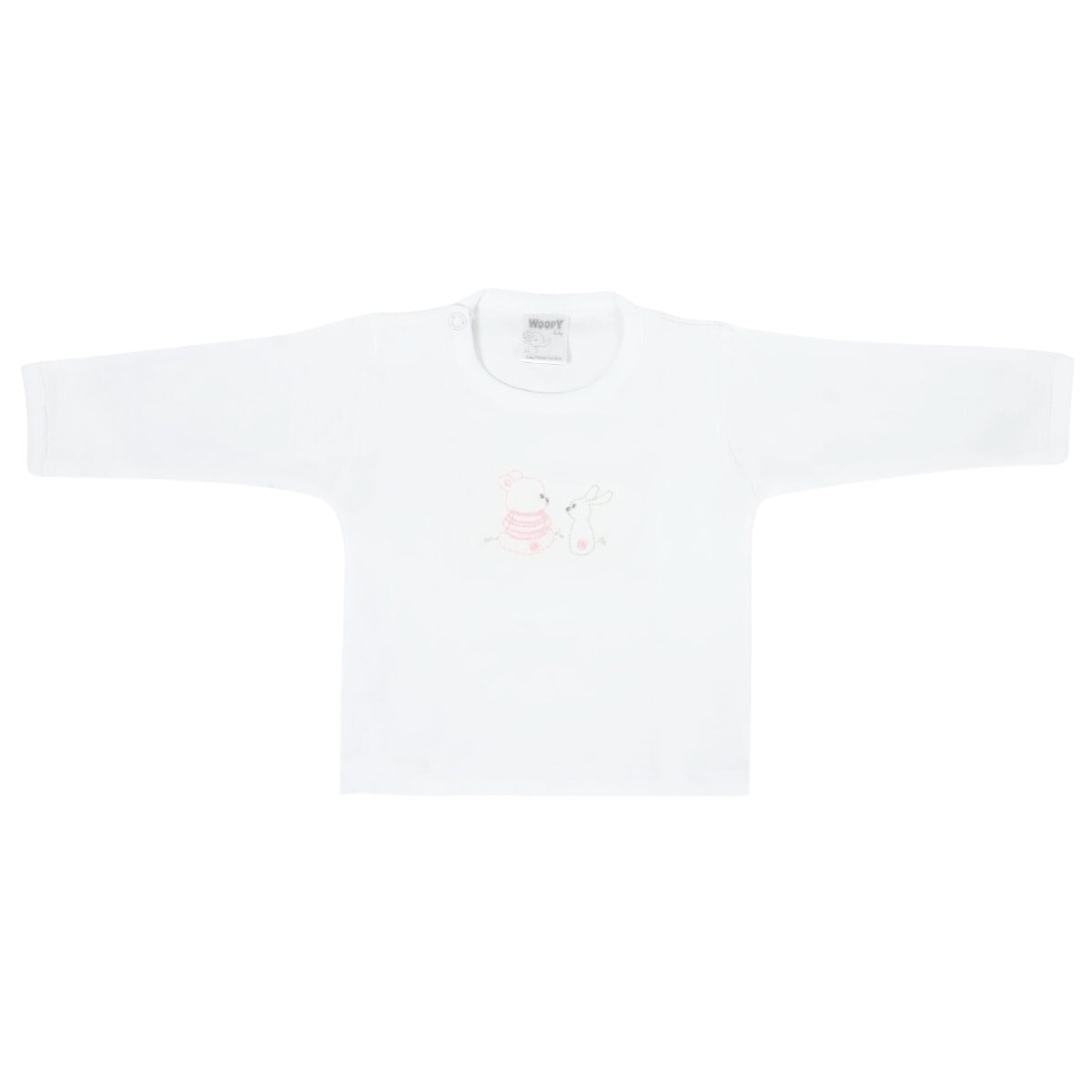 Conjunto Bebe - punto ingles - Amigos V2 - Rosado