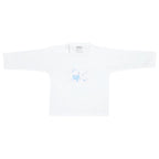 Conjunto Bebe - punto ingles - Amigos V2 - Blanco-Celeste