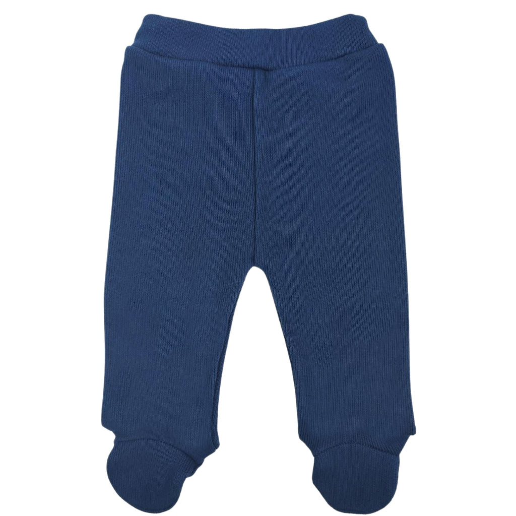 Conjunto Bebe - punto ingles - Amigos V2 - Blanco-Azul