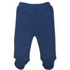Conjunto Bebe - punto ingles - Amigos V2 - Blanco-Azul