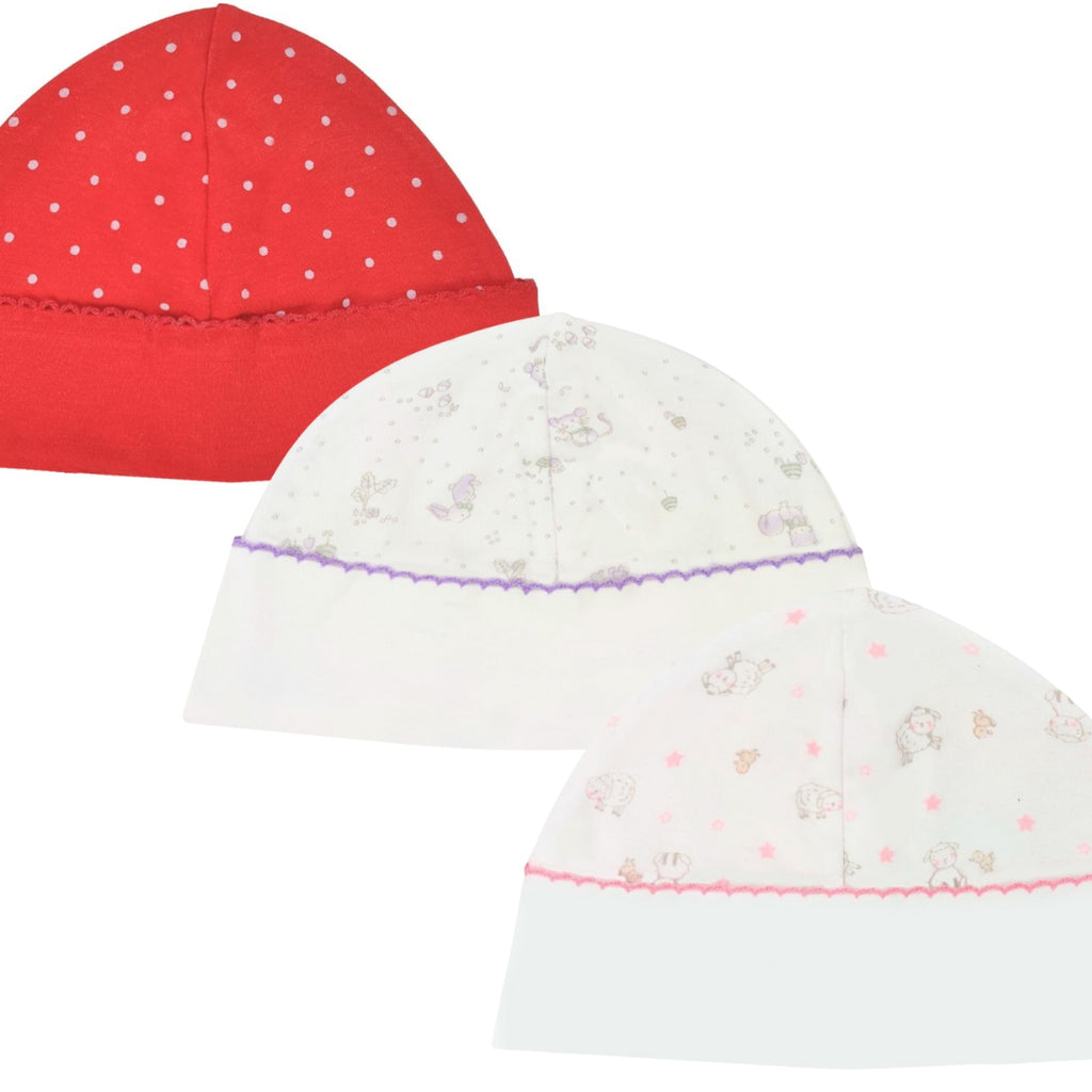 Pack 3 Gorros Bebé Niña B03