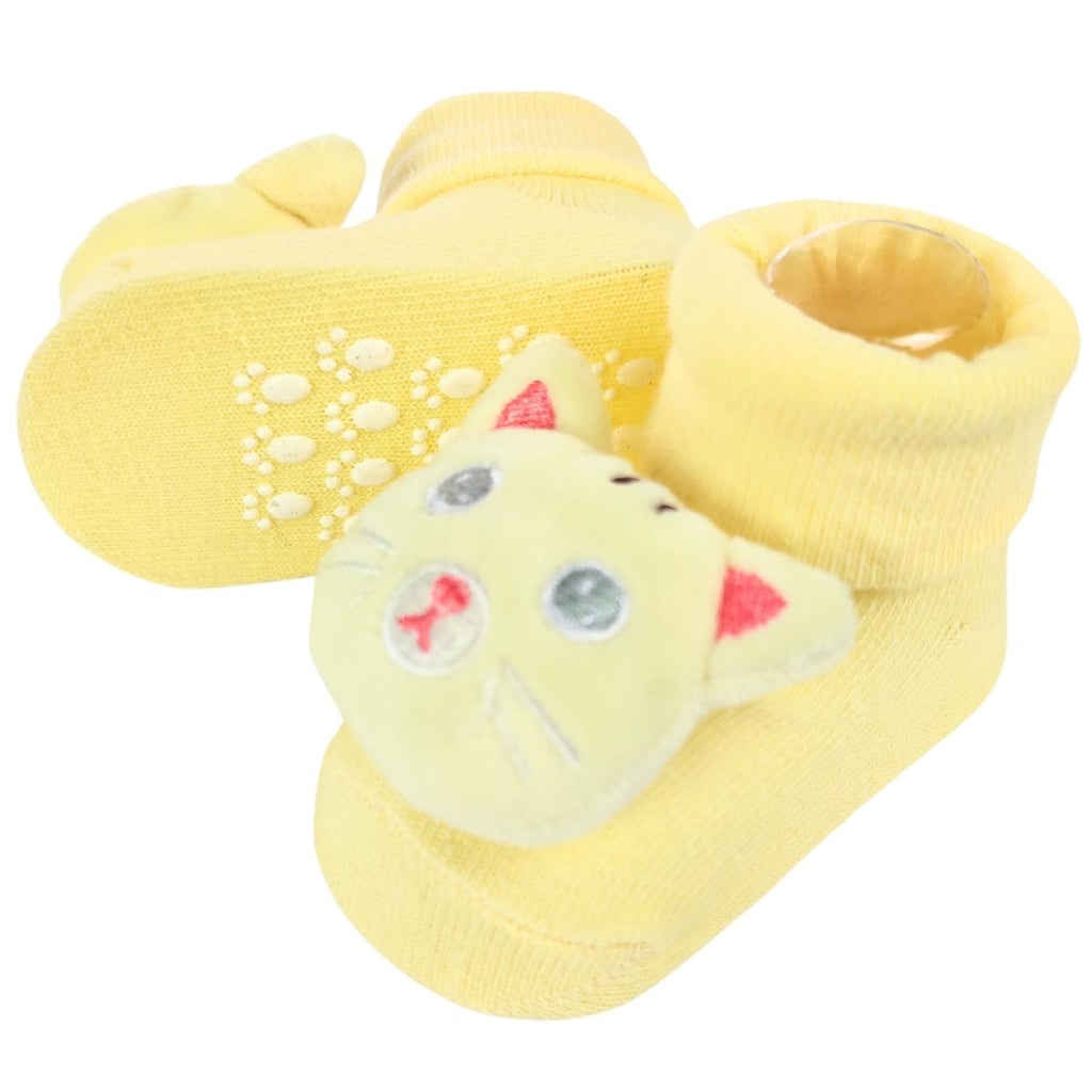 Medias Sonajeras - Gato - Amarillo