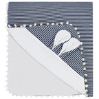 Colcha bebé acolchada - Orejitas - Azul noche