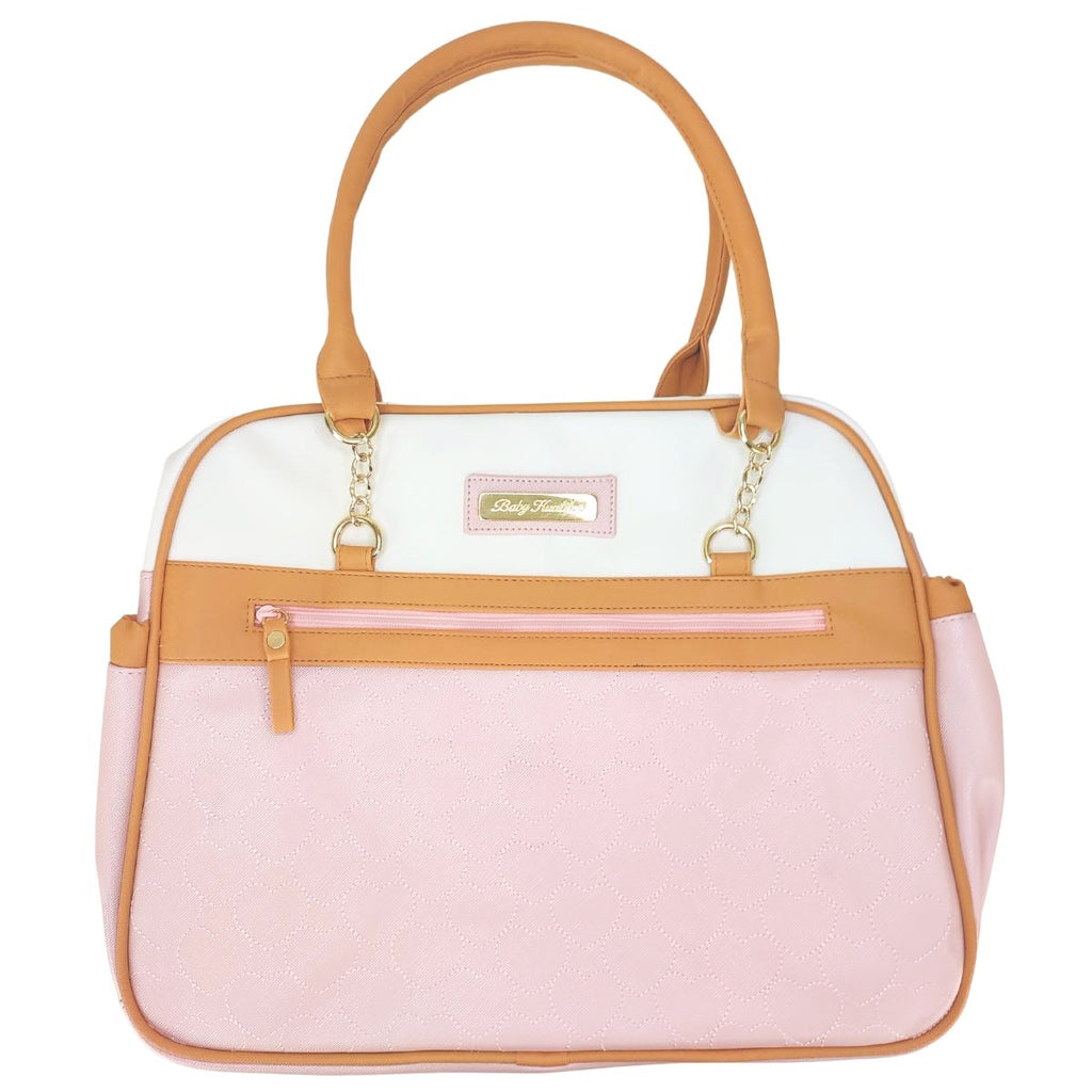 Bolso pañalera y portabiberon - Rosado - Milan