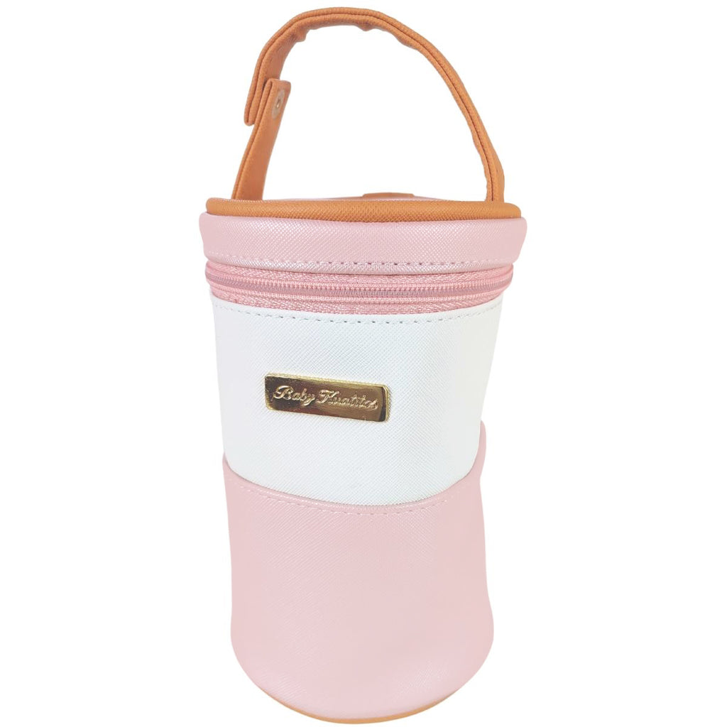 Bolso pañalera y portabiberon - Rosado - Milan