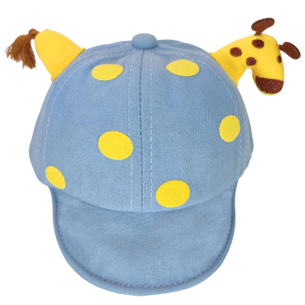 Gorro Bebé - Jirafa - Celeste