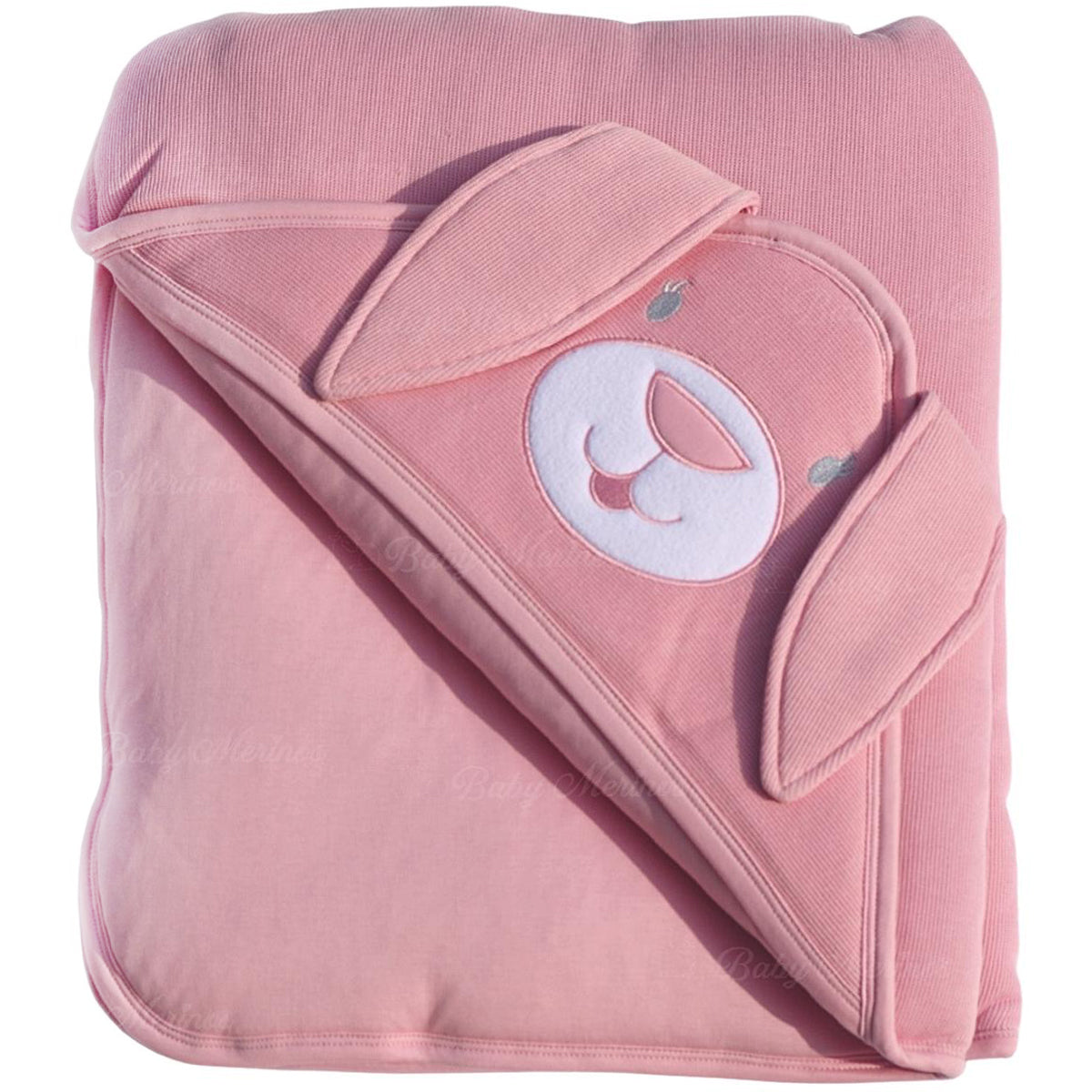 Colcha acolchada Conejito - Orejas - Palo Rosa