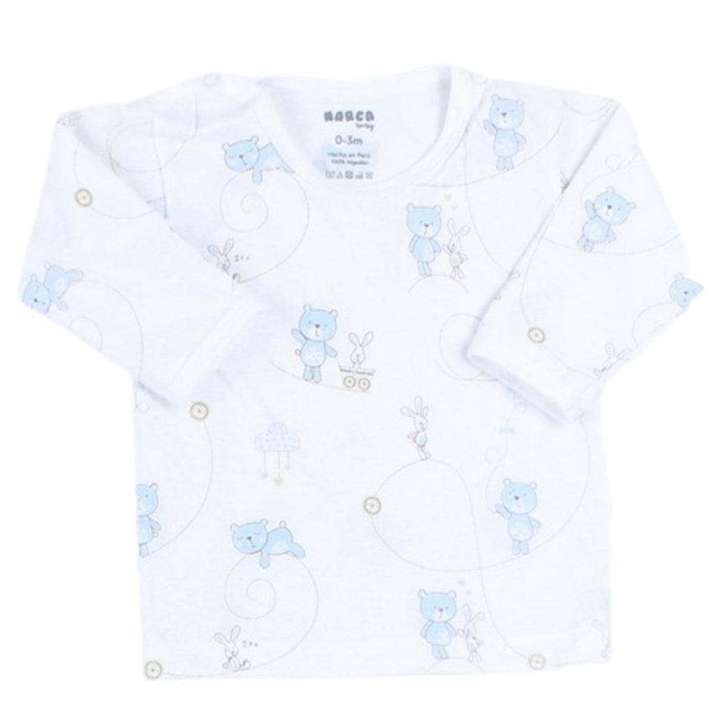 Ajuar - Set de 6 piezas Algodon - Celeste