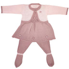 Conjunto Vestido Hilo - 3 piezas - Palo Rosa