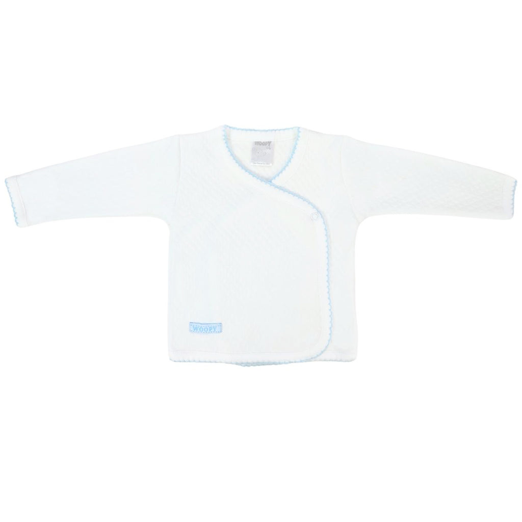 Conjunto Bebé - Jacquard - Amigos V2 - Blanco-Celeste