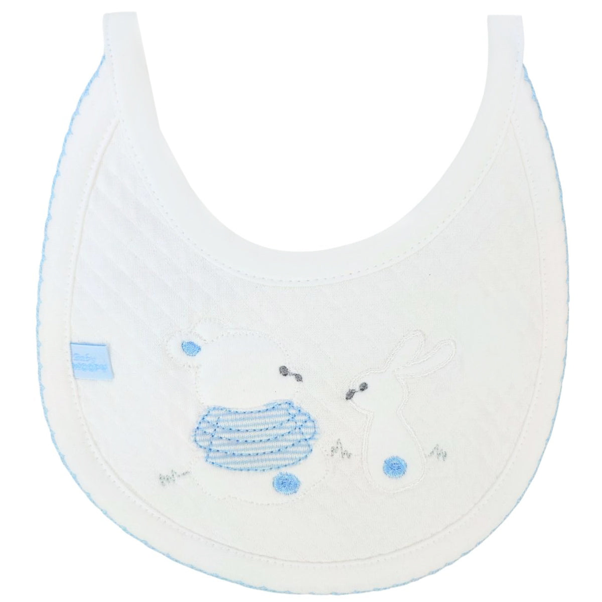 Conjunto Bebé - Jacquard - Amigos V2 - Blanco-Celeste