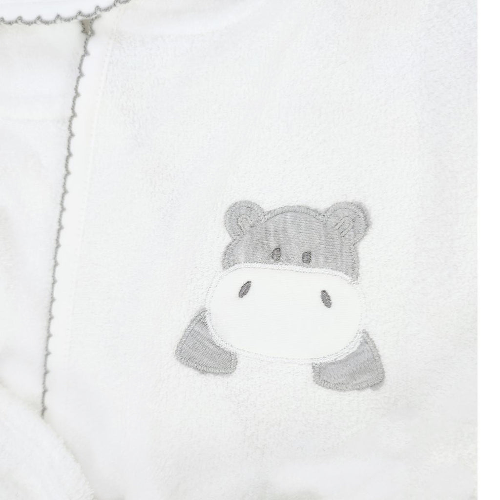 Salida de baño bebé - Hipo - Blanco - Plomo