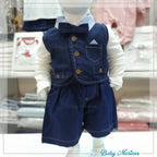 Conjunto bebé Michi con short - Azul