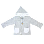 Conjunto bebé Algodon Jacquard - 2 piezas - Plomo