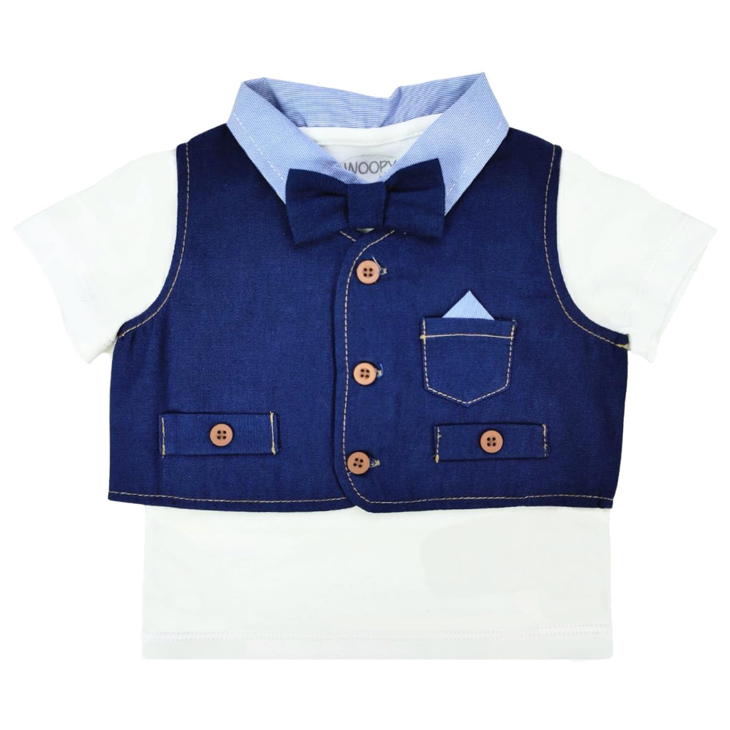 Conjunto bebé Michi con short - Azul