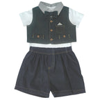 Conjunto bebé Michi con short - Azul Noche