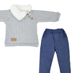 Conjunto Bebé - acolchado - Grizzy - Plomo