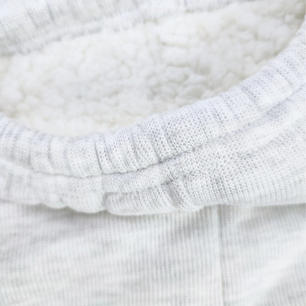 Conjunto Bebé - punto ingles - acolchado - Zorro - Plomo