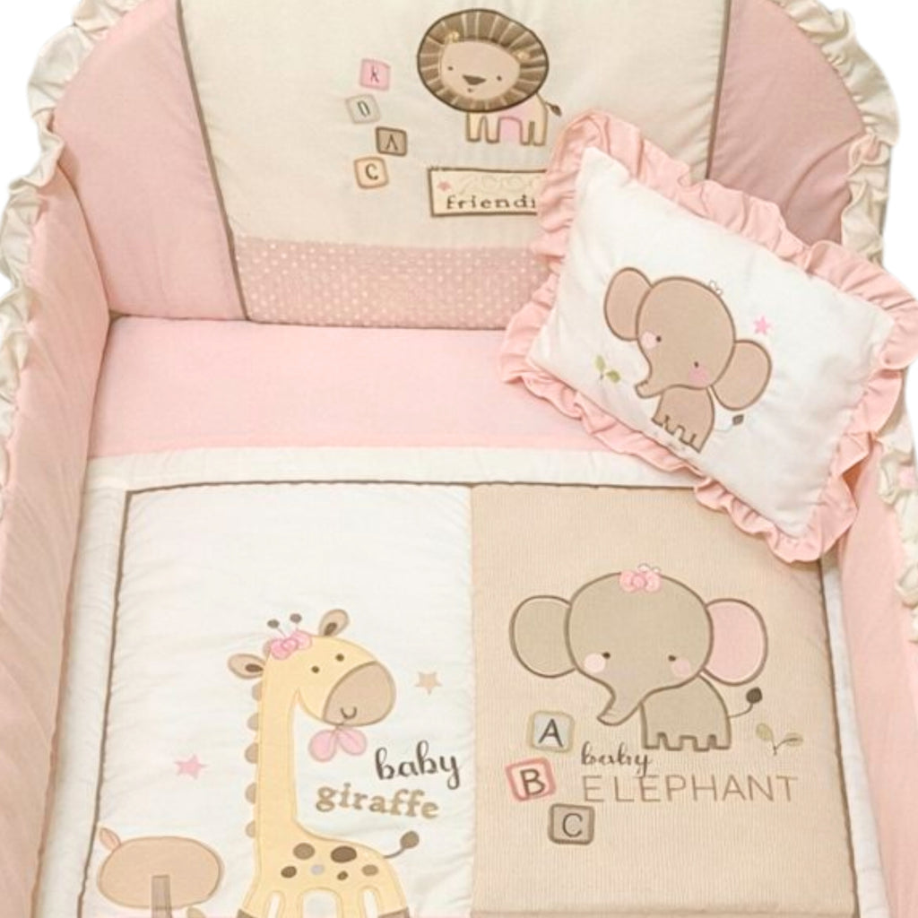 Set de Cuna y Protector Tradición  Baby Giraffe