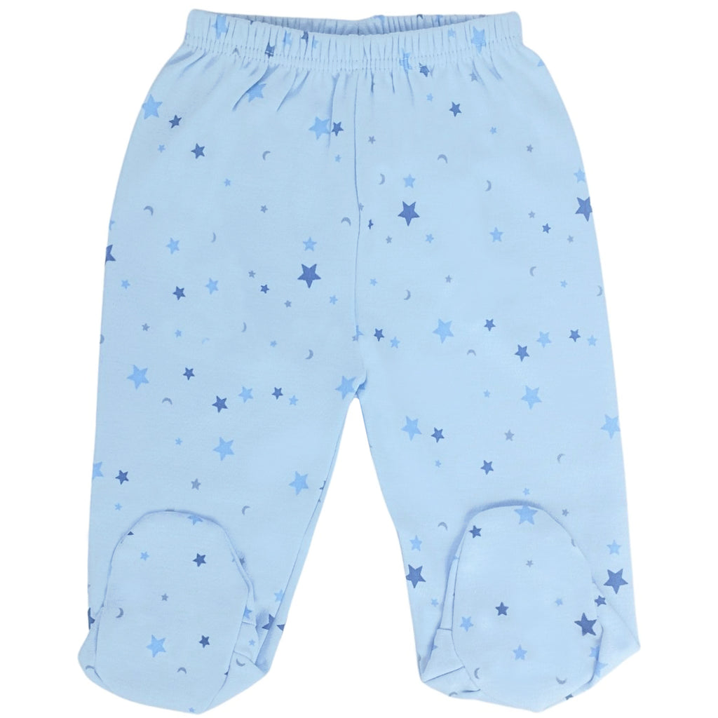 Ajuar - Set de 3 piezas Algodon - Estrellas - Celeste