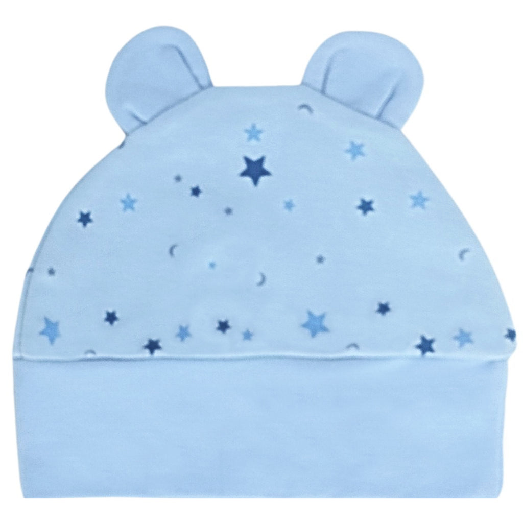 Ajuar - Set de 3 piezas Algodon - Estrellas - Celeste