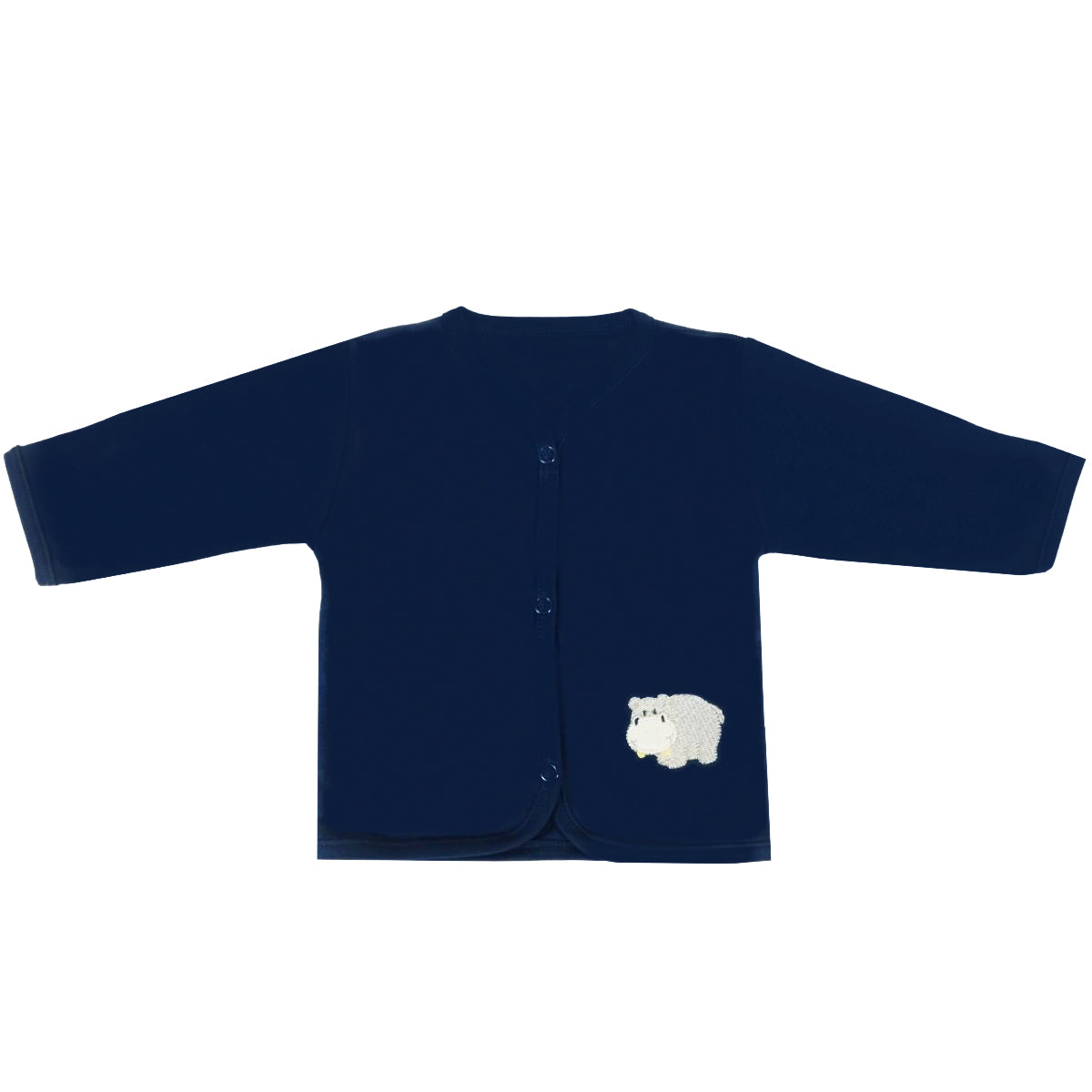 Ajuar - Set de 3 piezas Algodon - Hipopótamo - Azul noche