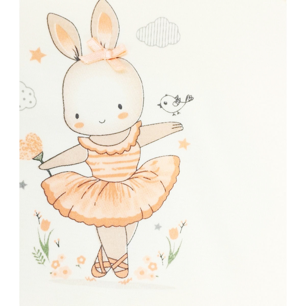 Ajuar - Set de 3 piezas Algodón - Coneja bailarina - Crema Melon
