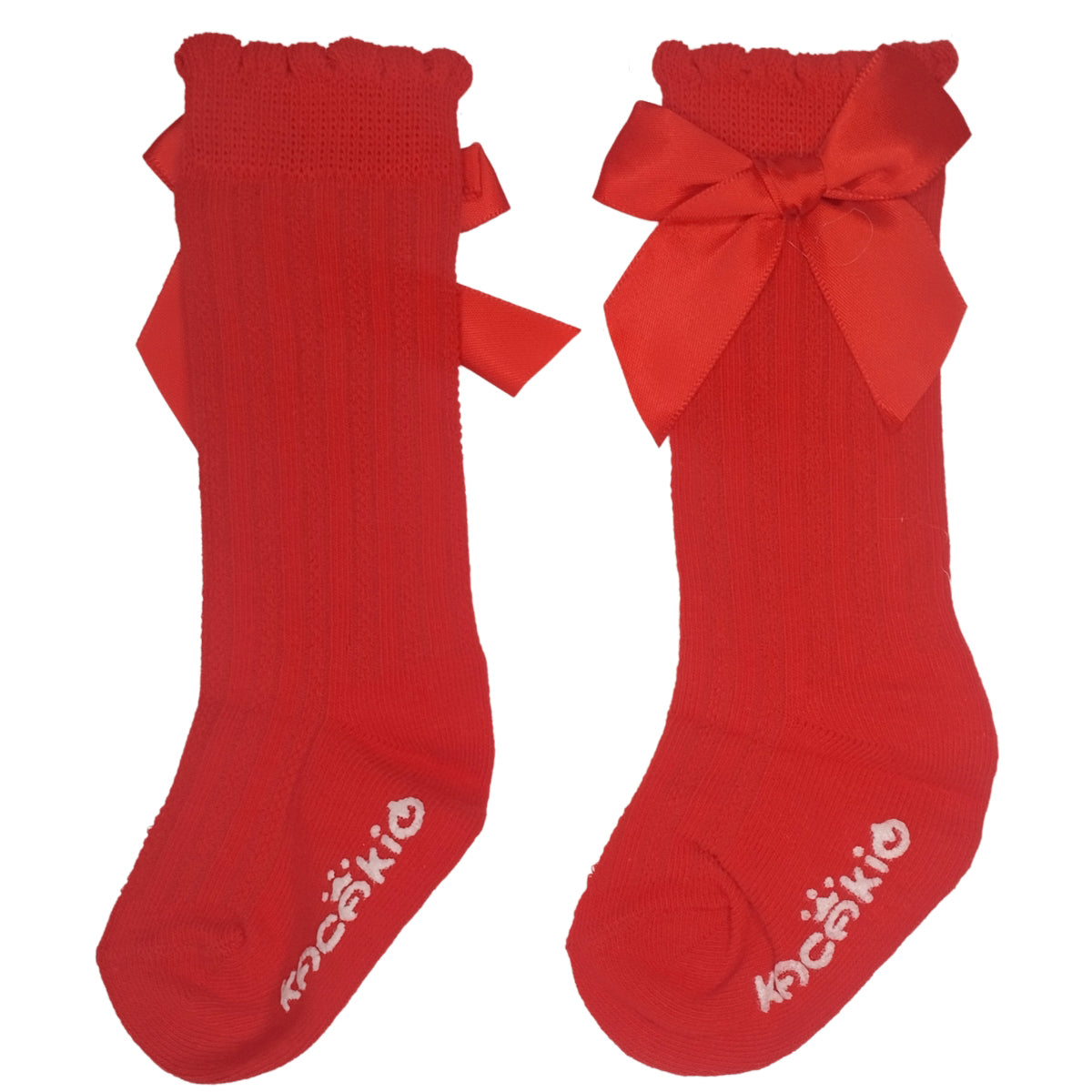 Medias largas - Lazo - Rojo Claro